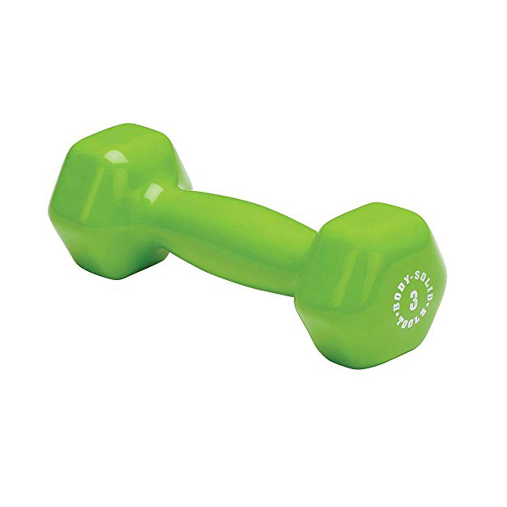Bodysolid Body Solid Vinyl Dumbbells 3 Lb136 Kg Groen bodysolid kopen in de aanbieding