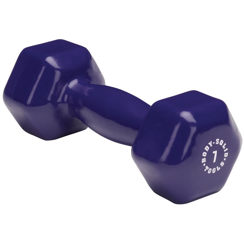 Bodysolid Body Solid Vinyl Dumbbells 7 Lb318 Kg Donker Paars bodysolid kopen in de aanbieding