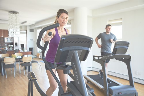 Matrix E50 Crosstrainer XER samen trainen