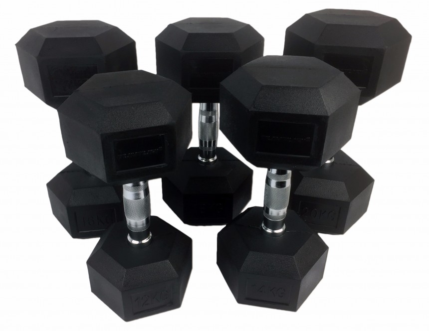 Tunturi Hexa Dumbbellset 10 X 12 20 Kg 160 Kg tunturi kopen in de aanbieding