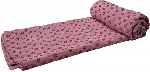 Tunturi Siliconen Yoga Handdoek - 183 x 67 cm - Roze