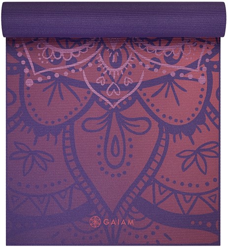Gaiam Premium Metallic Yoga Mat - 6 mm - Athenian Rose