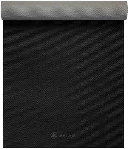 Gaiam 2-Color Yoga Mat - 4 mm - Granite Storm