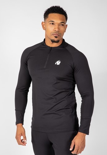Gorilla Wear Hamilton Hybrid Long Sleeve - Zwart