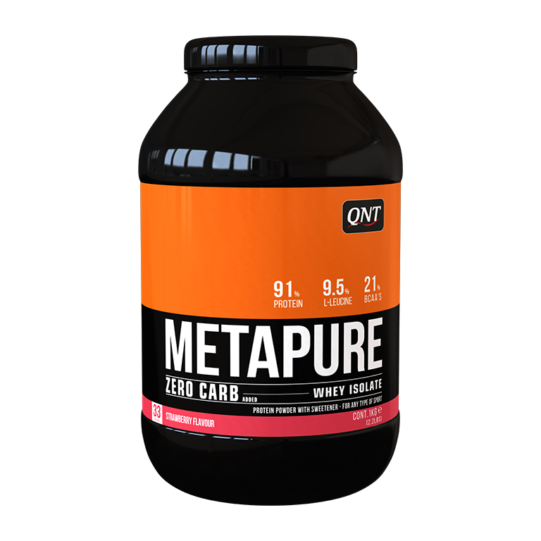 Qnt Koolhydraatarm Zero Carb Metapure 908G Strawberry qnt kopen in de aanbieding