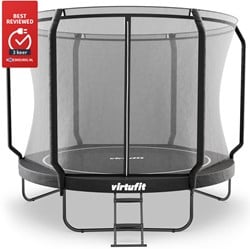 VirtuFit Premium Trampoline met Veiligheidsnet - Zwart - 251 cm