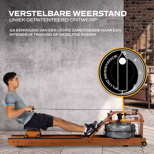 Fluid Rower Viking Pro - Donker Eiken - Gratis trainingsschema-3
