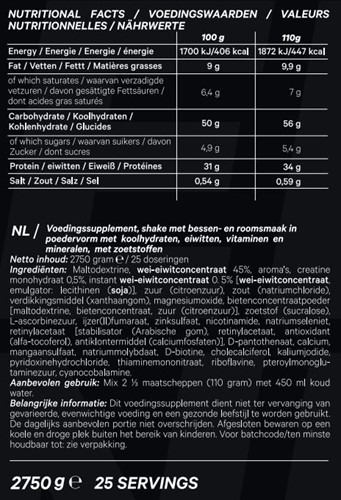 Empose Nutrition Lean Gainer - 2750 gr - Berries & Cream