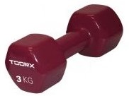 Toorx Vinyl Dumbbell - Per Stuk - 3 kg - Paars