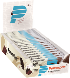 Powerbar 52% Protein+ Bar - 20 x 50 gr - Cookies & Cream