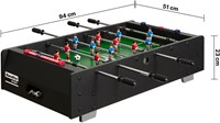 Bandito Mini Tafelvoetbal met Telescopische Stangen - Zwart-3