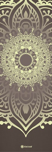 Gaiam Yoga Mat - Cool Matcha Sundial Layers - 5 mm