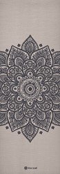 Gaiam Yoga Mat - Sustained Grey Sundial Flower - 5 mm