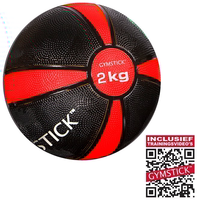 Gymstick Medicijnbal Met Trainingsvideos 2 Kg gymstick kopen in de aanbieding
