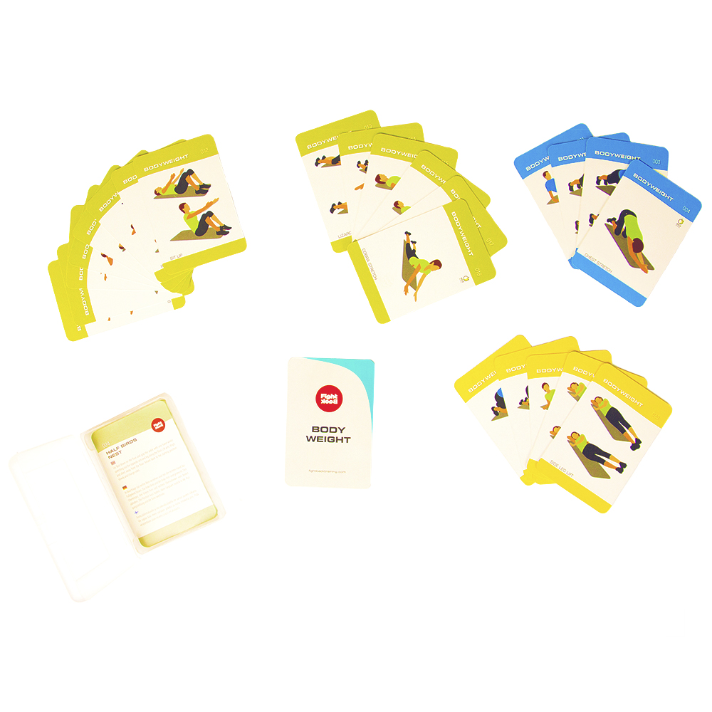 Fight Back Fitness Mat Training Cards fight back kopen in de aanbieding
