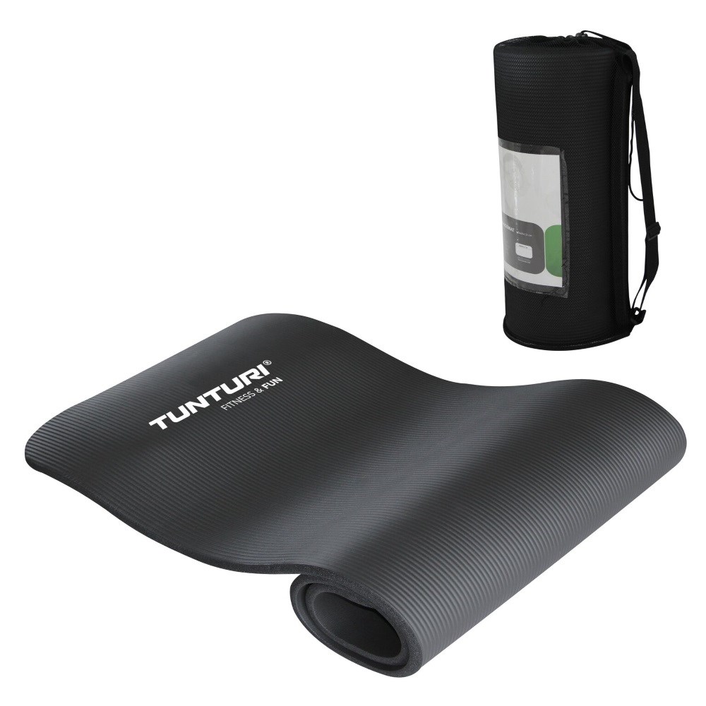 Tunturi Nbr Fitnessmat Zwart tunturi kopen in de aanbieding