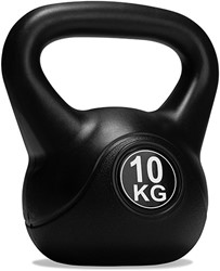 VirtuFit PVC Kettlebell - 10 kg - Zwart