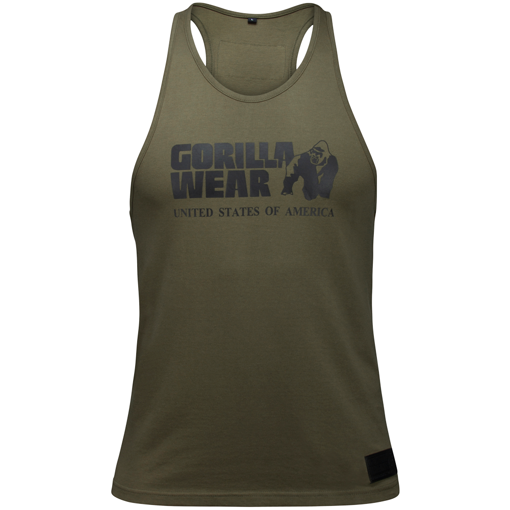 Gorilla Wear Classic Tank Top Army Green Xl gorilla wear kopen in de aanbieding