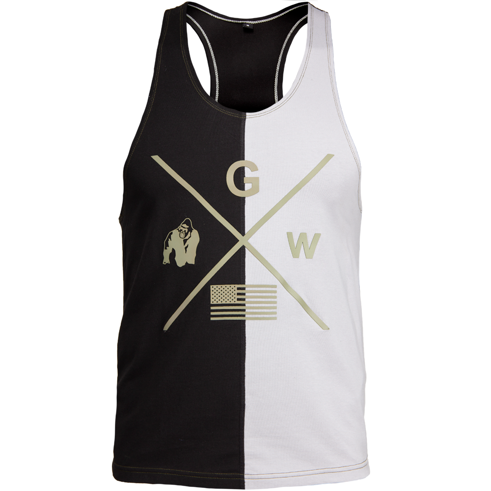 Gorilla Wear Sterling Tank Top Zwartgrijs gorilla wear kopen in de aanbieding