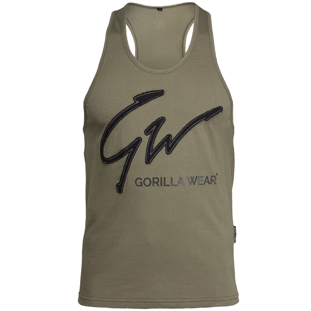 Gorilla Wear Evansville Tank Top Legergroen gorilla wear kopen in de aanbieding