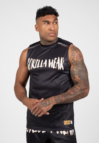 Gorilla Wear Clayton Tank Top - Zwart/Goud