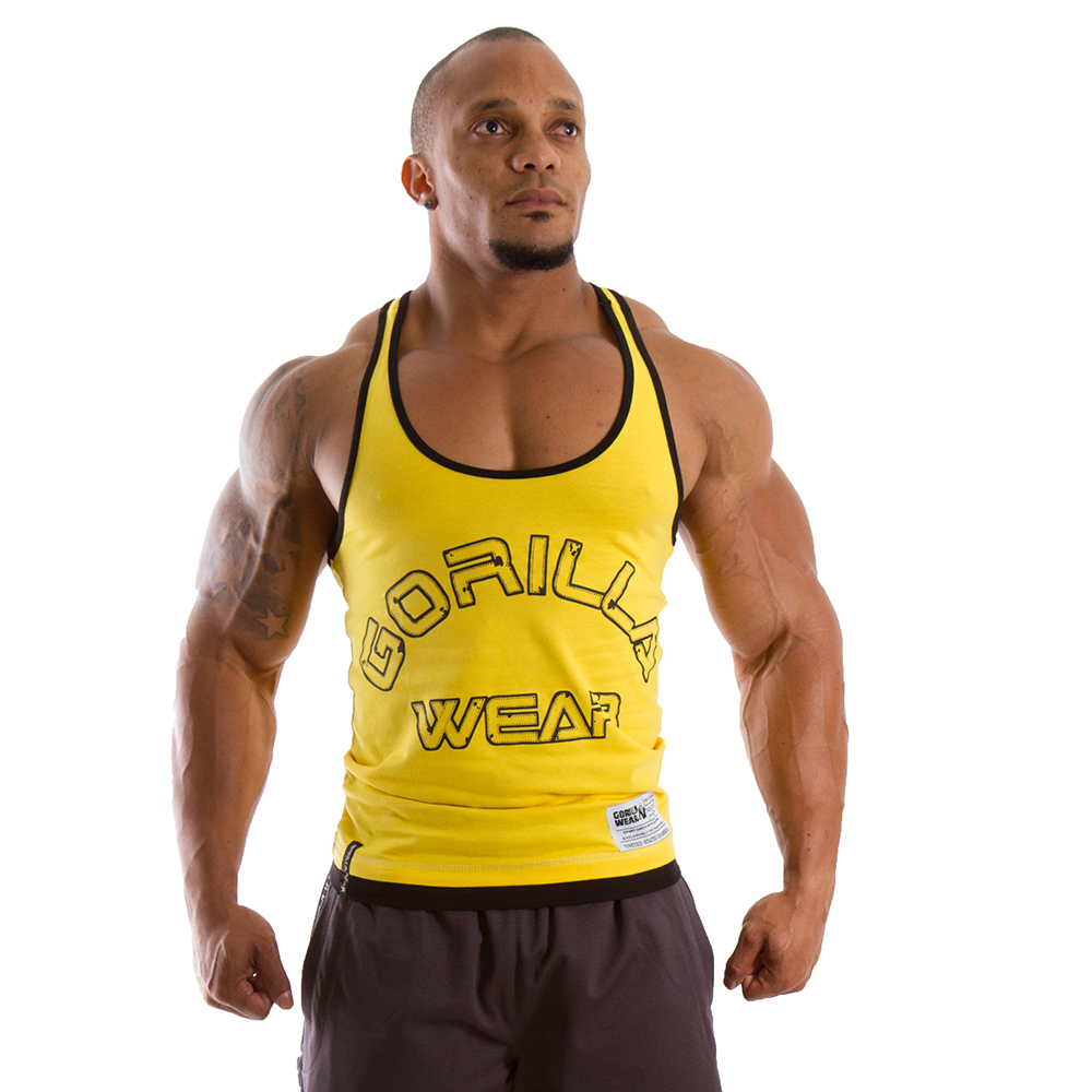 Gorilla Wear Stringer Tank Top Yellow Xxxl gorilla wear kopen in de aanbieding