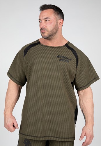 Gorilla Wear Augustine Old School Work Out Top - Legergroen