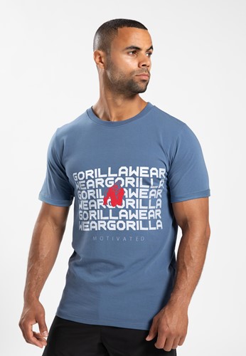 Gorilla Wear Bradley T-shirt - Coronet Blauw