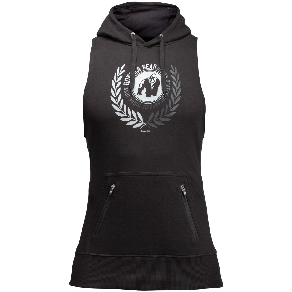 Gorilla Wear Manti Sleeveless Hoodie Black 3Xl gorilla wear kopen in de aanbieding
