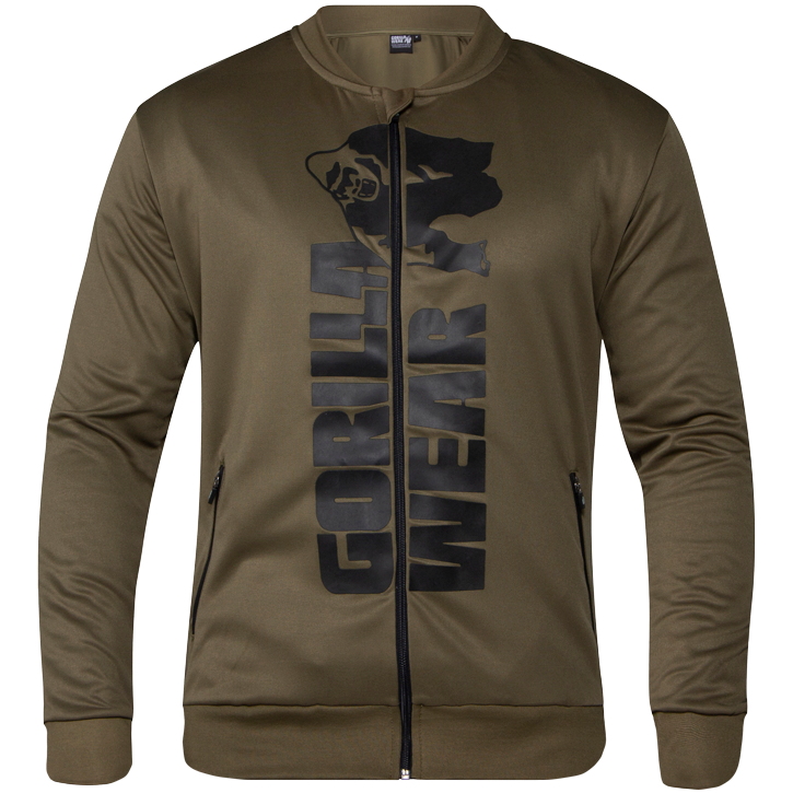 Gorilla Wear Ballinger Track Jacket Army Greenblack gorilla wear kopen in de aanbieding