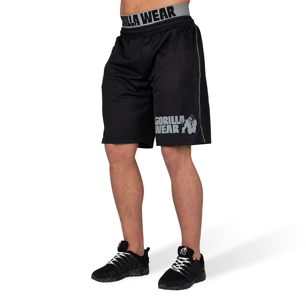 Gorilla Wear California Mesh Shorts Zwartgrijs S gorilla wear kopen in de aanbieding