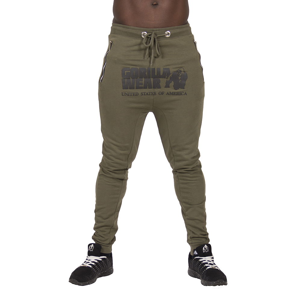 Gorilla Wear Alabama Drop Crotch Joggers Army Green Xl gorilla wear kopen in de aanbieding