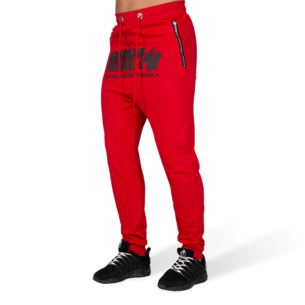Gorilla Wear Alabama Drop Crotch Joggers Red Xxxl gorilla wear kopen in de aanbieding