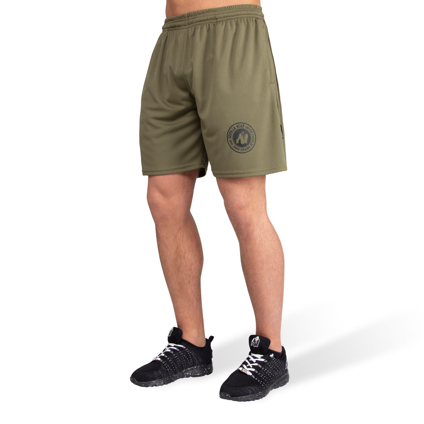 Gorilla Wear Forbes Shorts Army Green Xl gorilla wear kopen in de aanbieding