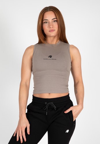 Gorilla Wear Livonia Crop Top - Beige