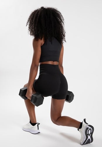 Gorilla Wear Olivia Seamless Crop Top - Zwart