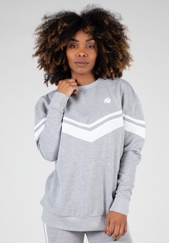 Gorilla Wear Hailey Oversized Sweatshirt - Grijs Gemeleerd