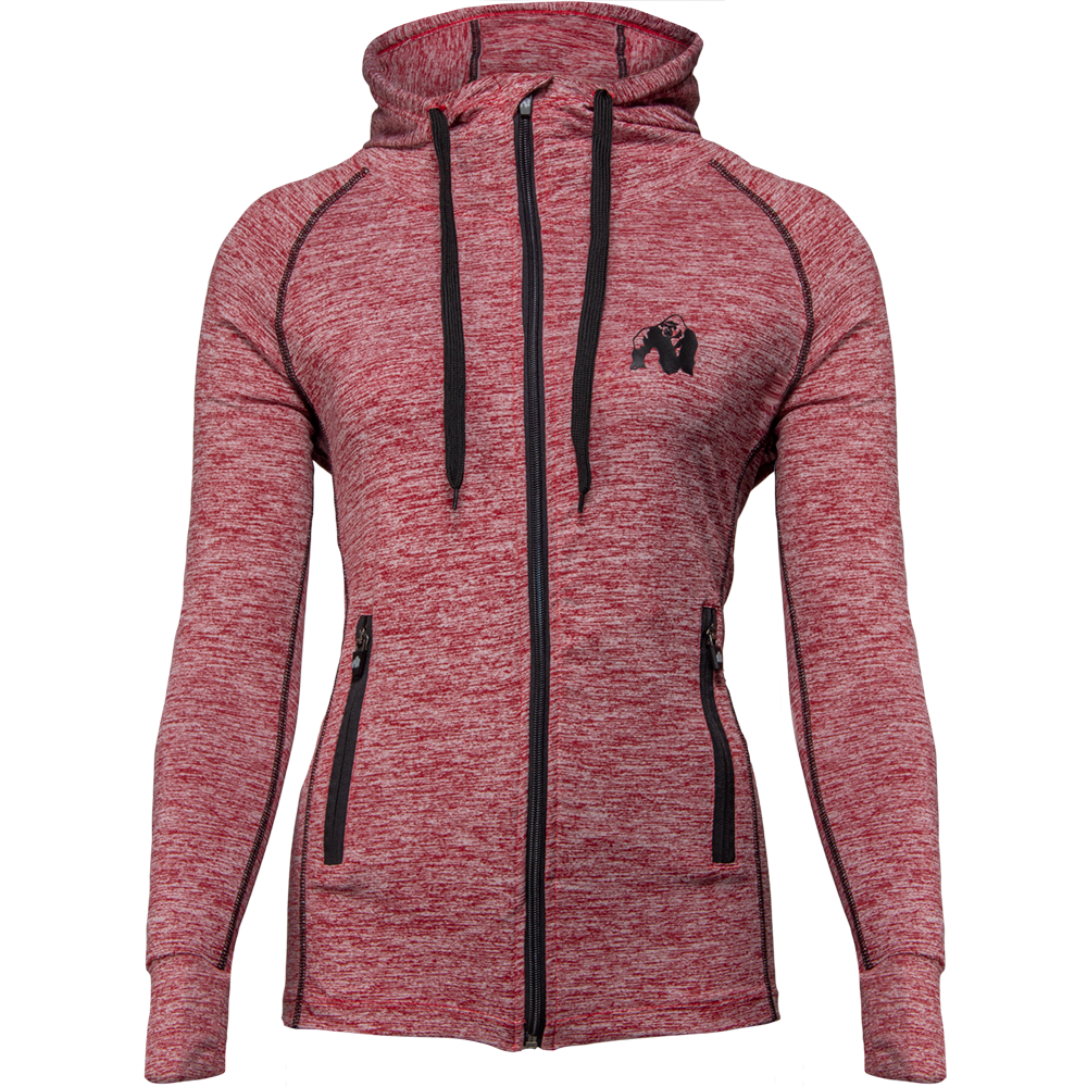 Gorilla Wear Shawnee Zipped Hoodie Mixed Red gorilla wear kopen in de aanbieding