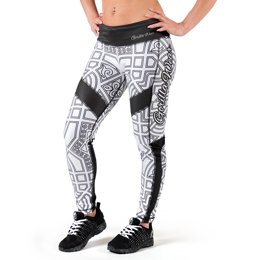Gorilla Wear Pueblo Tights Blackwhite Xl gorilla wear kopen in de aanbieding