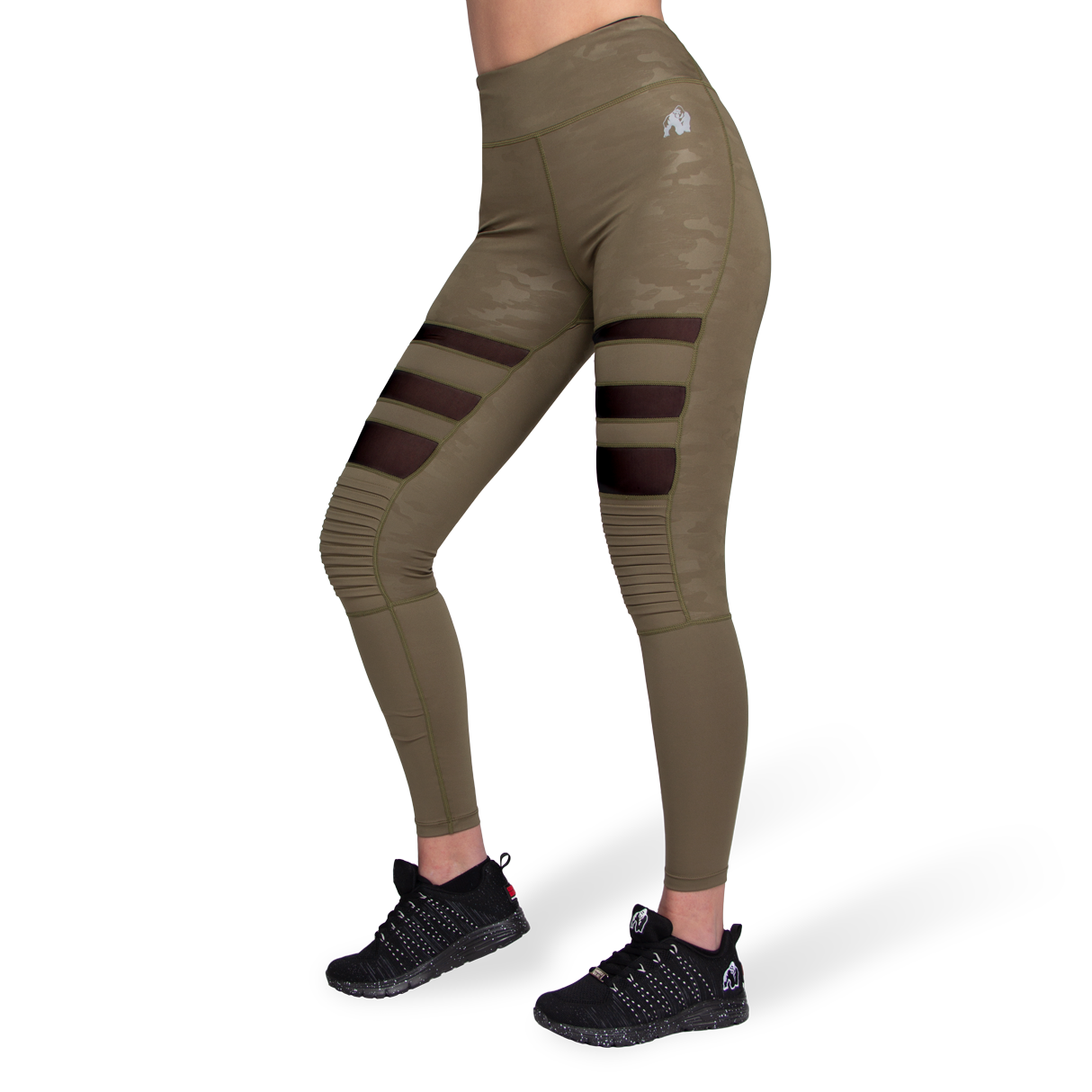 Gorilla Wear Savannah Biker Tights Green Camo Xs gorilla wear kopen in de aanbieding