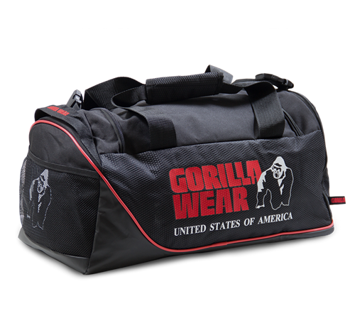 Gorilla Wear Jerome Sporttas - Zwart/Rood-2