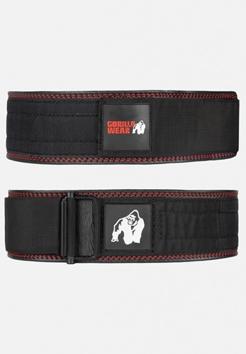 Gorilla Wear Halterriem - 4 Inch Premium Leather Lifting Belt - Zwart