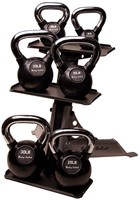 Body-Solid 3-Pair Kettlebell Rack