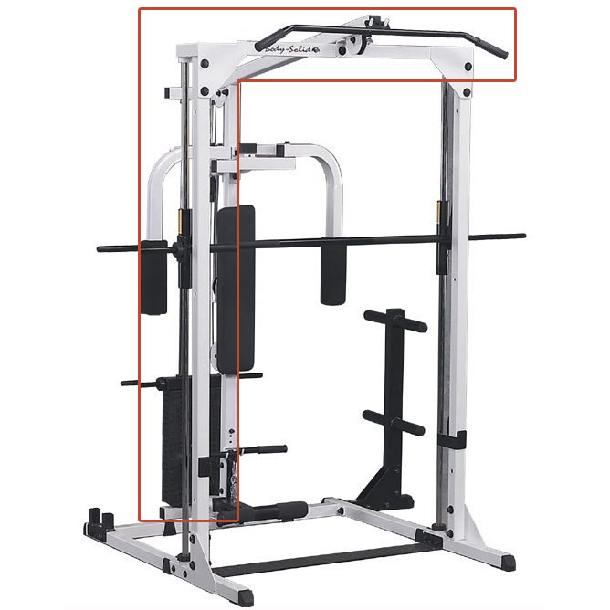 Bodysolid Body Solid Grey Linear Bearing Smith Machine Lat Attachment Uitbreiding bodysolid kopen in de aanbieding