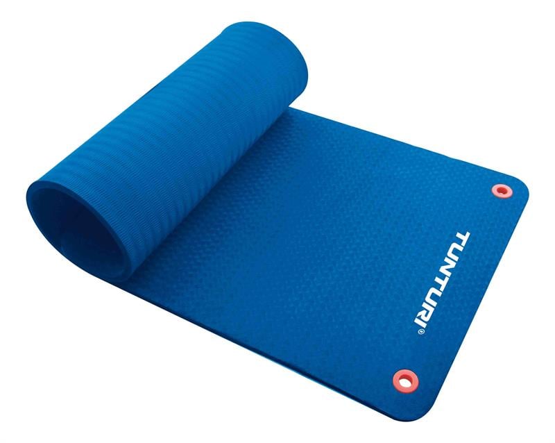 Tunturi Fitnessmat Pro 140 X 60 Cm Blauw tunturi kopen in de aanbieding
