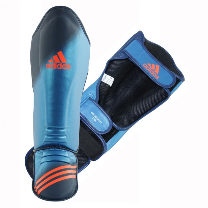 Adidas Speed Grappling Shin N Step Blauw S adidas kopen in de aanbieding