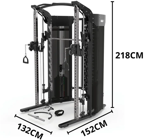 Toorx Professional ASX-7000 3-in-1 Dual Pulley Smith Machine & Rack-2