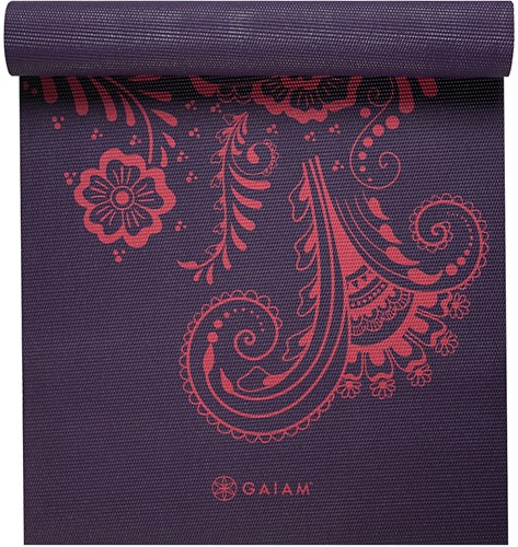 Gaiam Yoga Mat - 6 mm - Aubergine Swirl