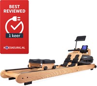 VirtuFit Elite Water Resistance Houten Roeitrainer - Oak - Gratis trainingsschema