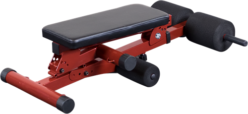 Body-Solid (Best Fitness) Ab Board Hyperextension - Rood-2
